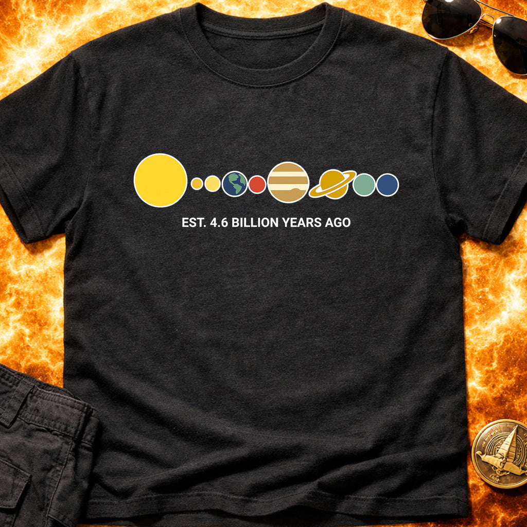Solar System Est. 4.6 Billion Years Ago T-Shirt product image 3