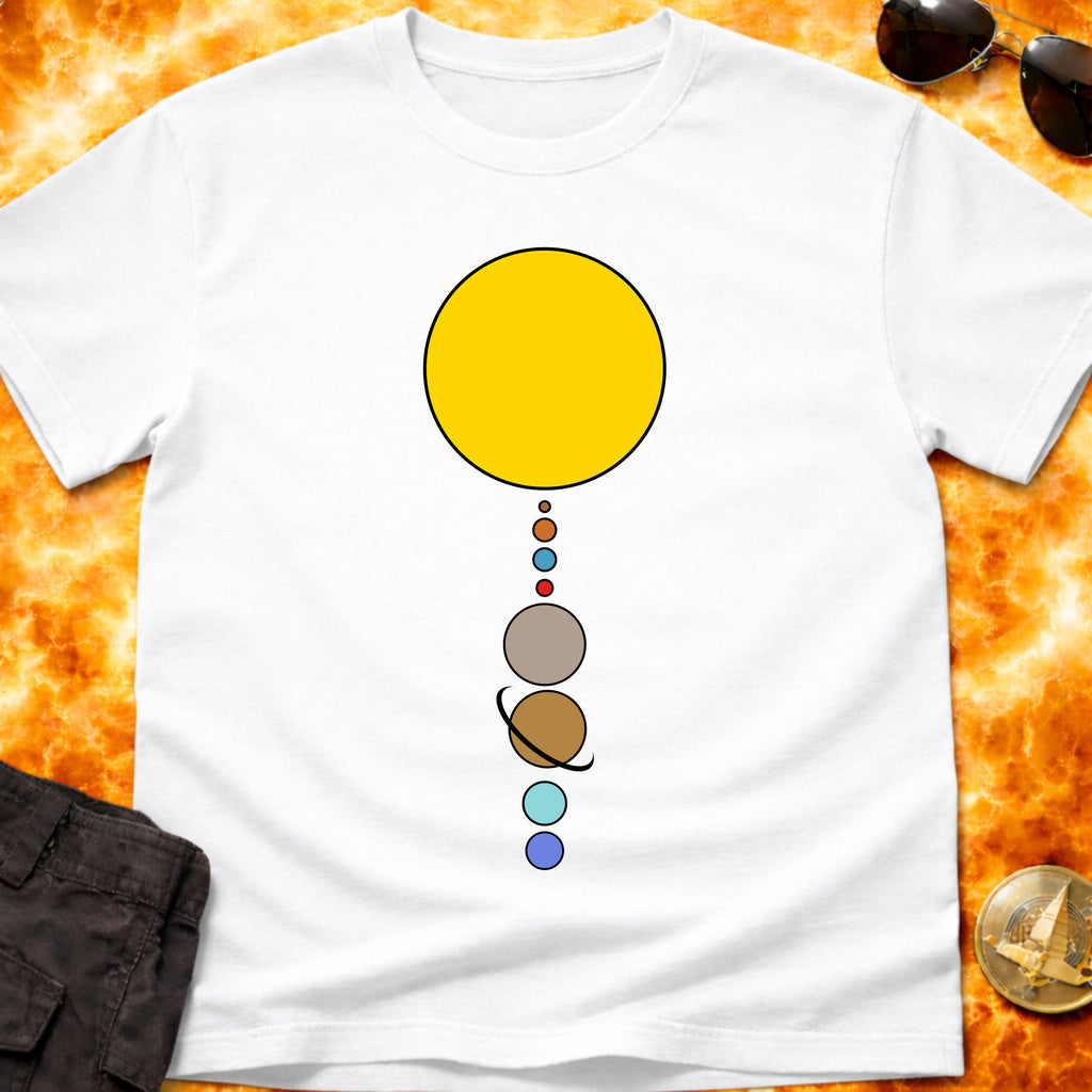 Solar System Vertical Alignment T-Shirt product image 6