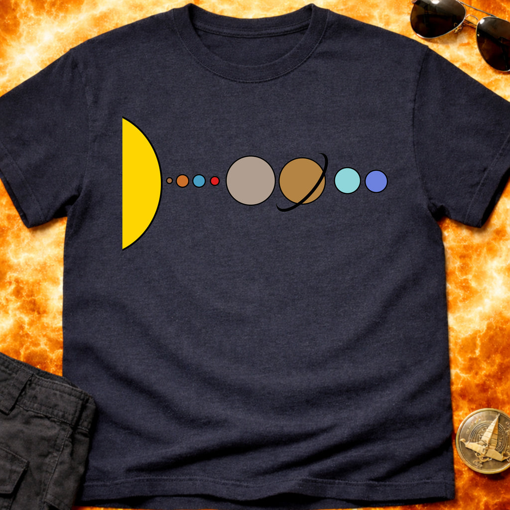 Solar System Flat T-Shirt product image 2