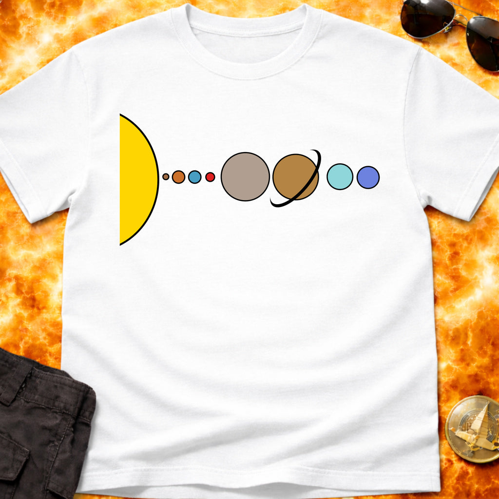 Solar System Flat T-Shirt product image 4