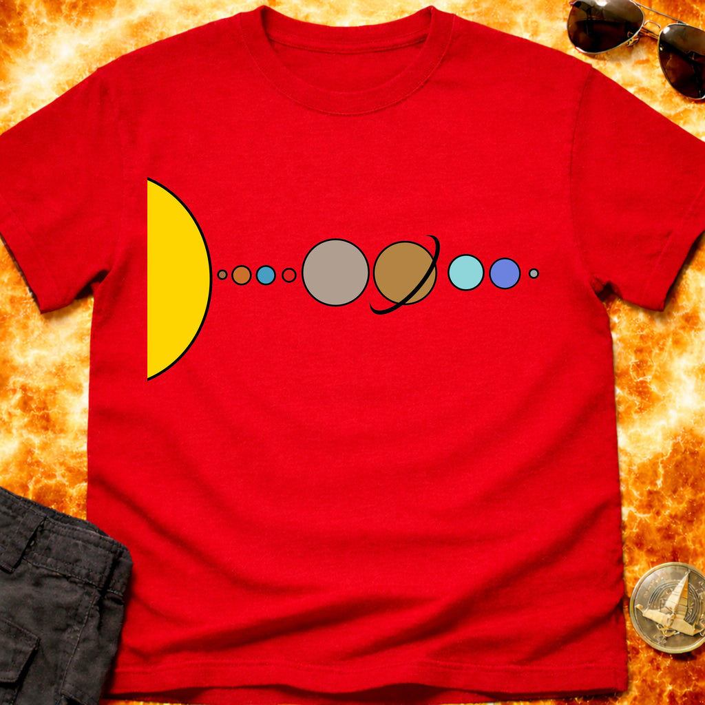 Solar System Flat - 2005 Pluto Edition T-Shirt product image 9