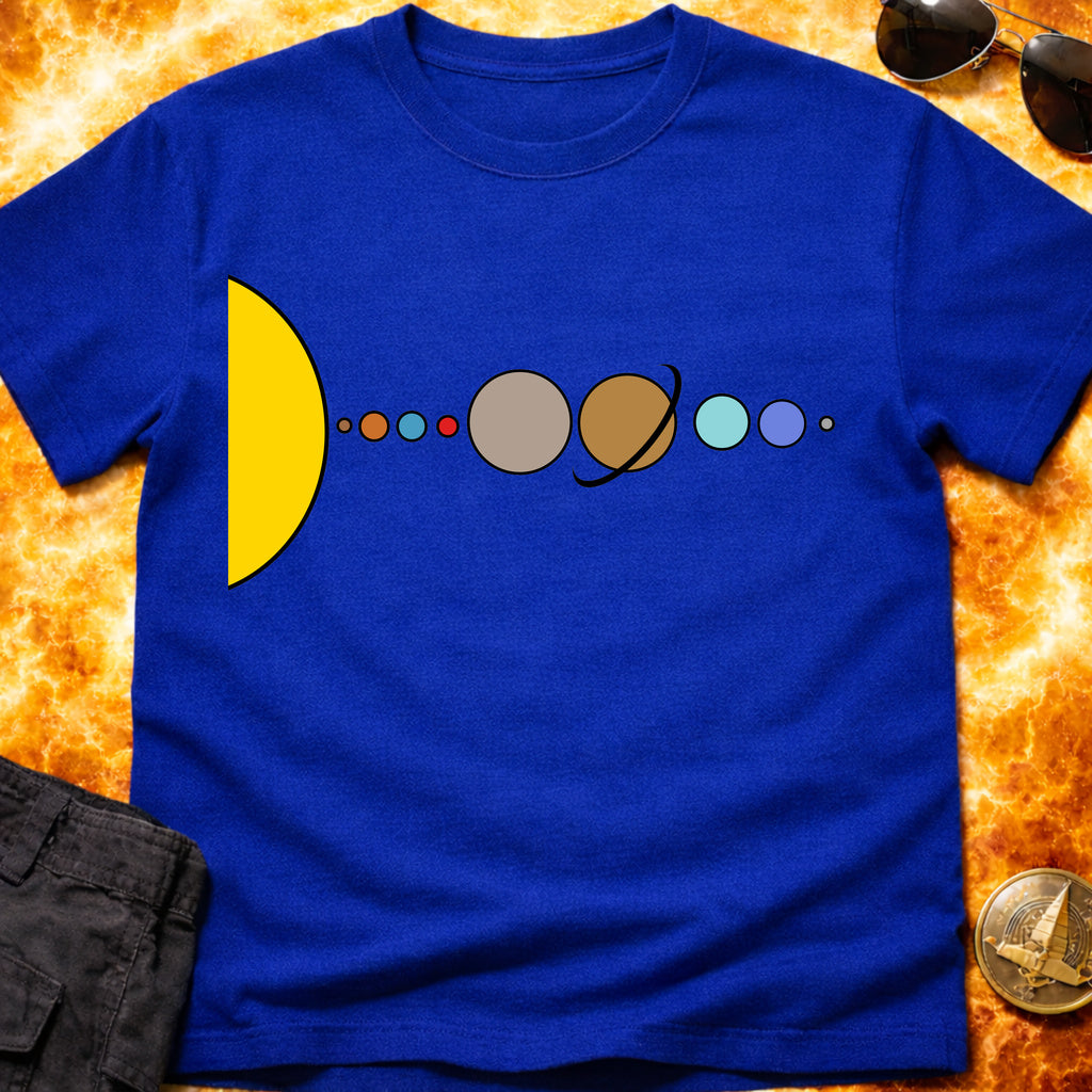 Solar System Flat - 2005 Pluto Edition T-Shirt product image 8