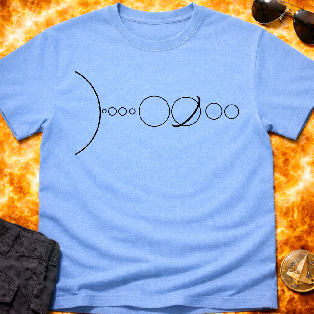 Solar System Minimal Line T-Shirt product image 7