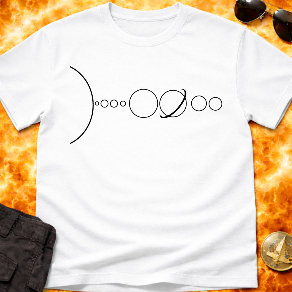 Solar System Minimal Line T-Shirt product image 8