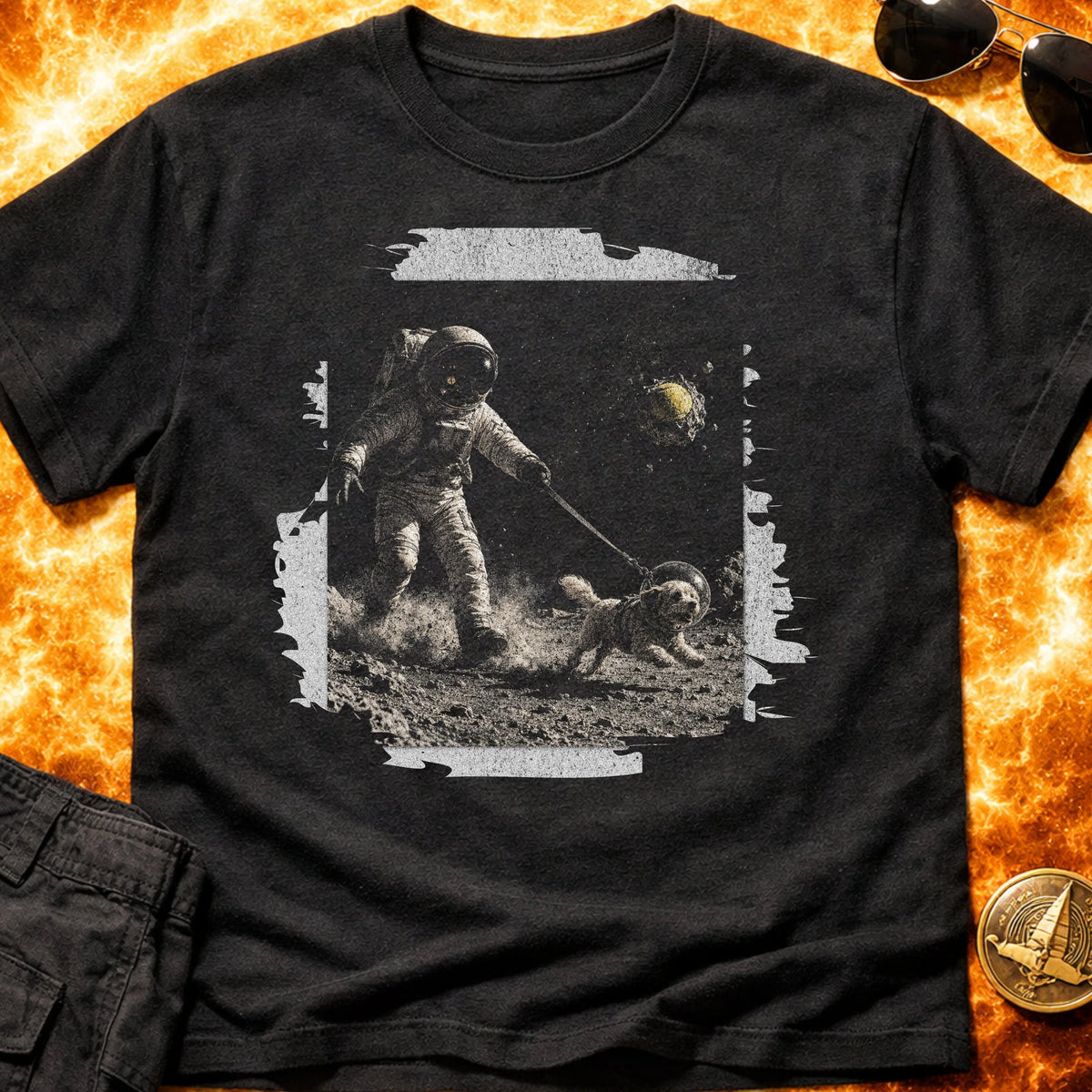 Space Dog Walk T-Shirt product image 4