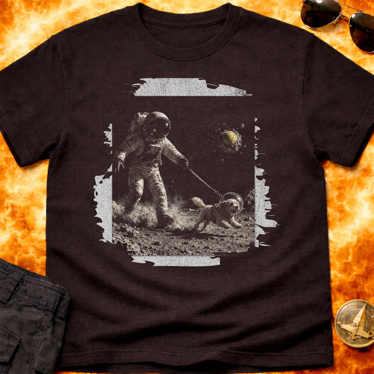 Space Dog Walk T-Shirt product image 2