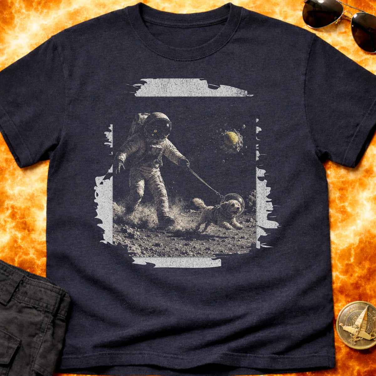 Space Dog Walk T-Shirt product image 5