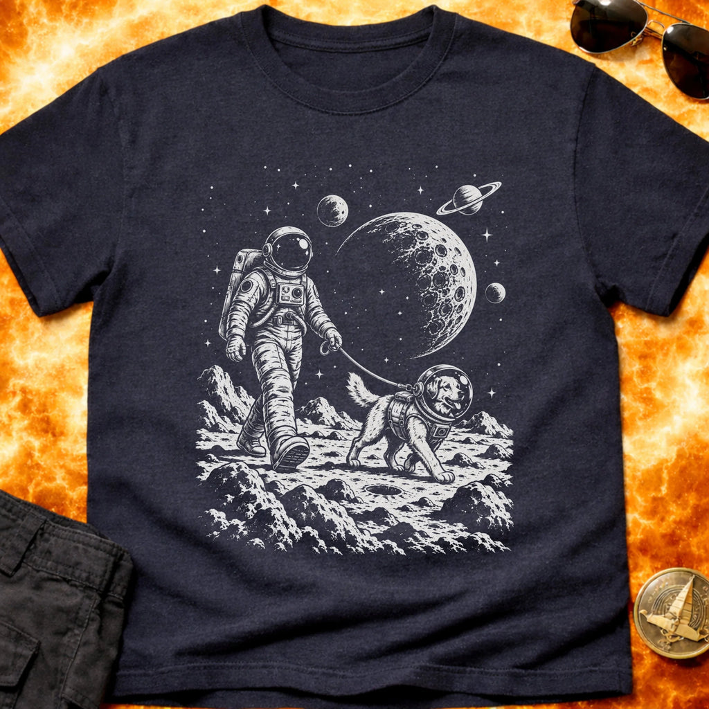 Space Dog Walk T-Shirt product image 4