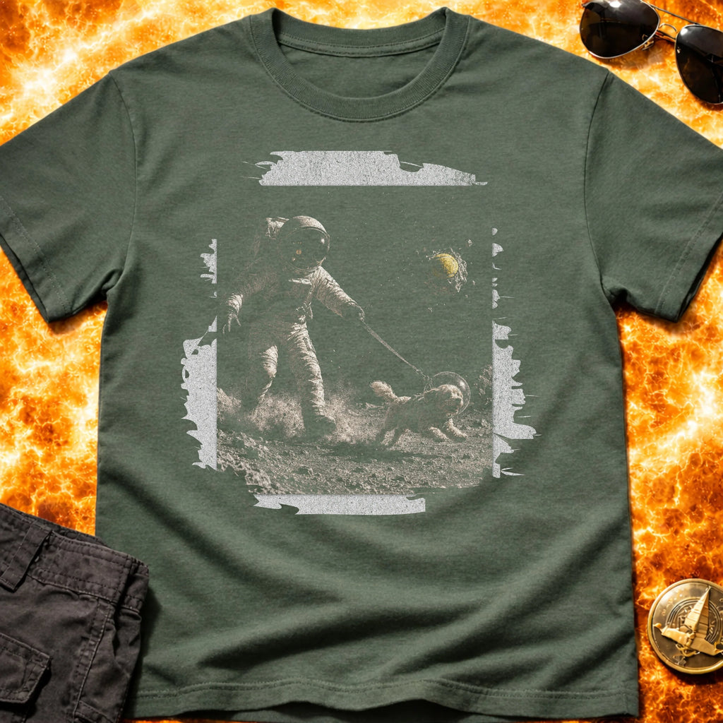 Space Dog Walk T-Shirt product image 1