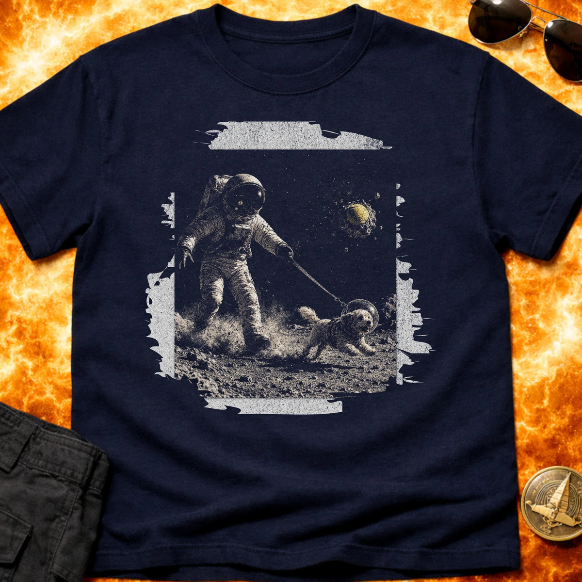 Space Dog Walk T-Shirt product image 3