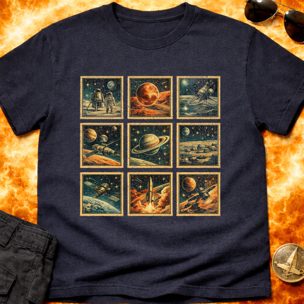 Space Explorer Stamps T-Shirt product image 9