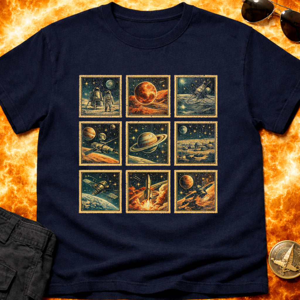 Space Explorer Stamps T-Shirt product image 3