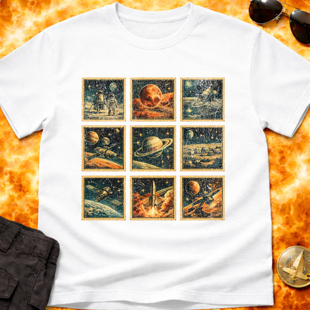 Space Explorer Stamps T-Shirt product image 6