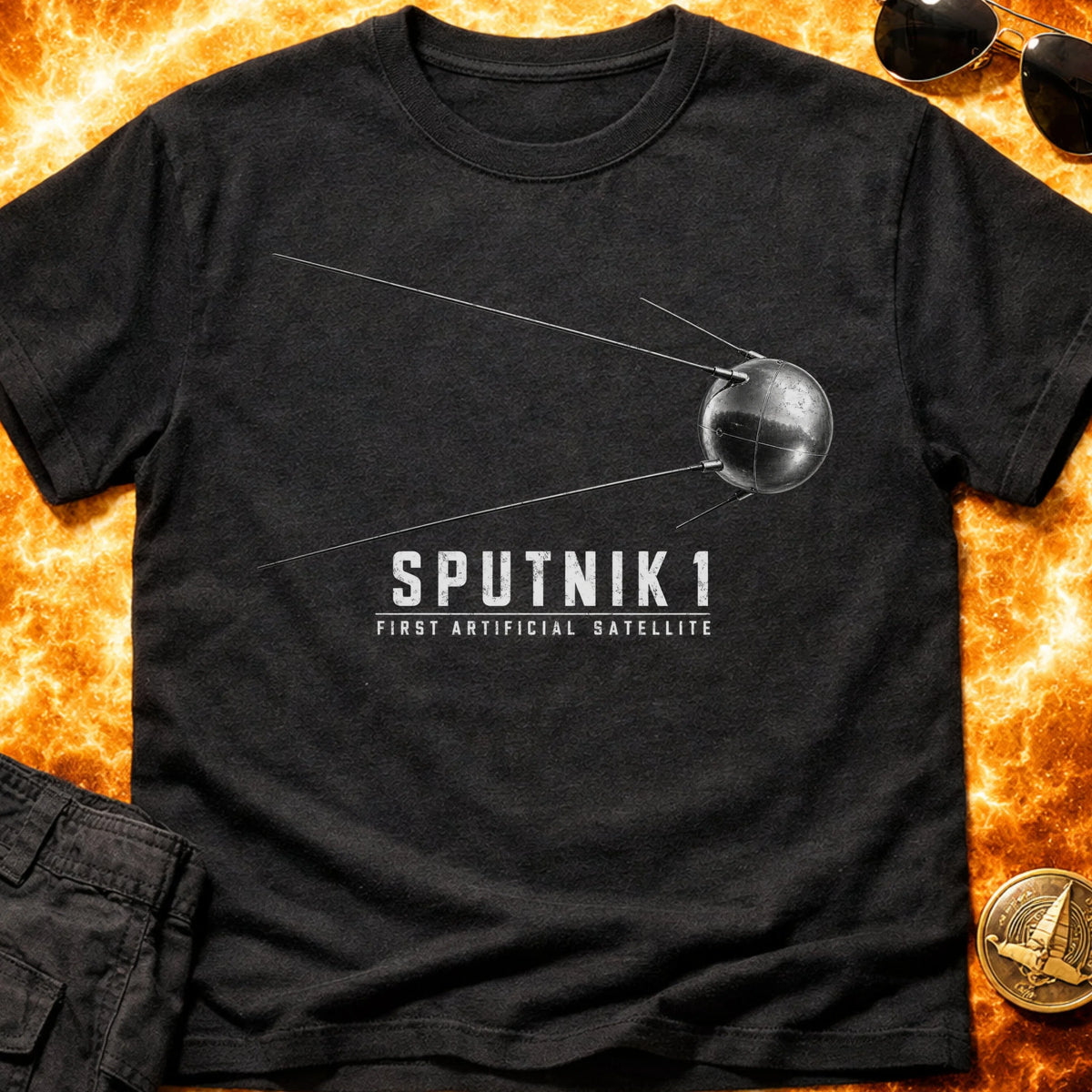 Sputnik 1 First Artificial Satellite T-Shirt product image 1
