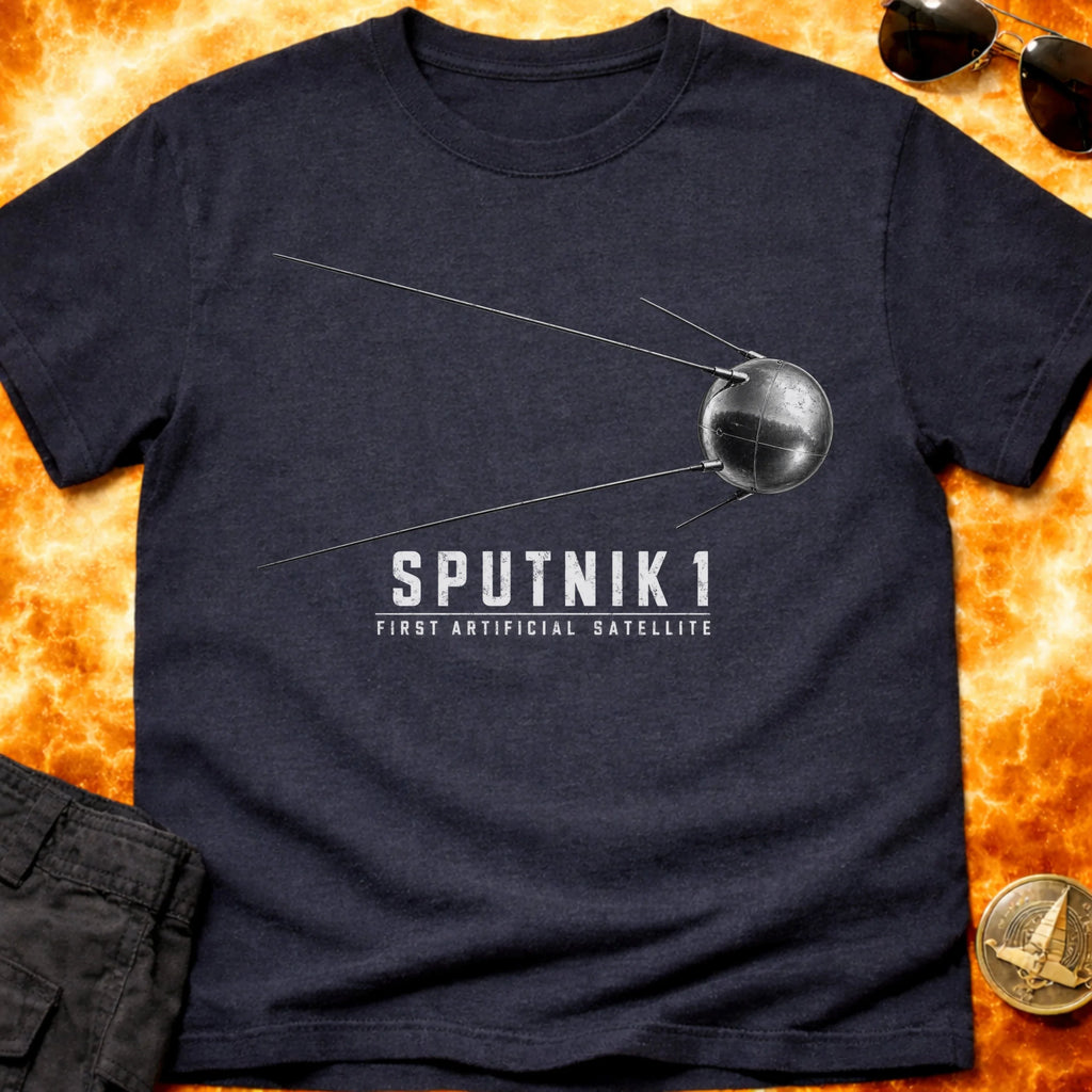 Sputnik 1 First Artificial Satellite T-Shirt product image 6