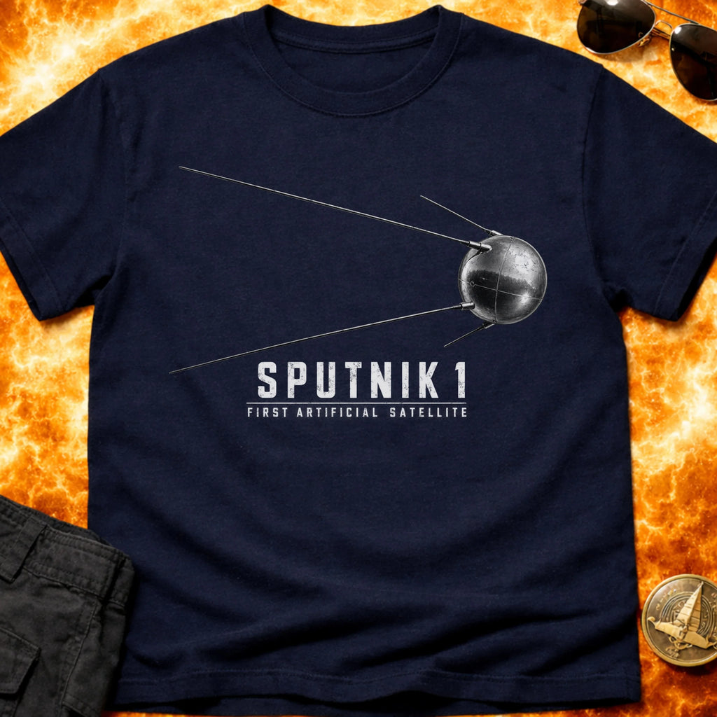 Sputnik 1 First Artificial Satellite T-Shirt product image 3