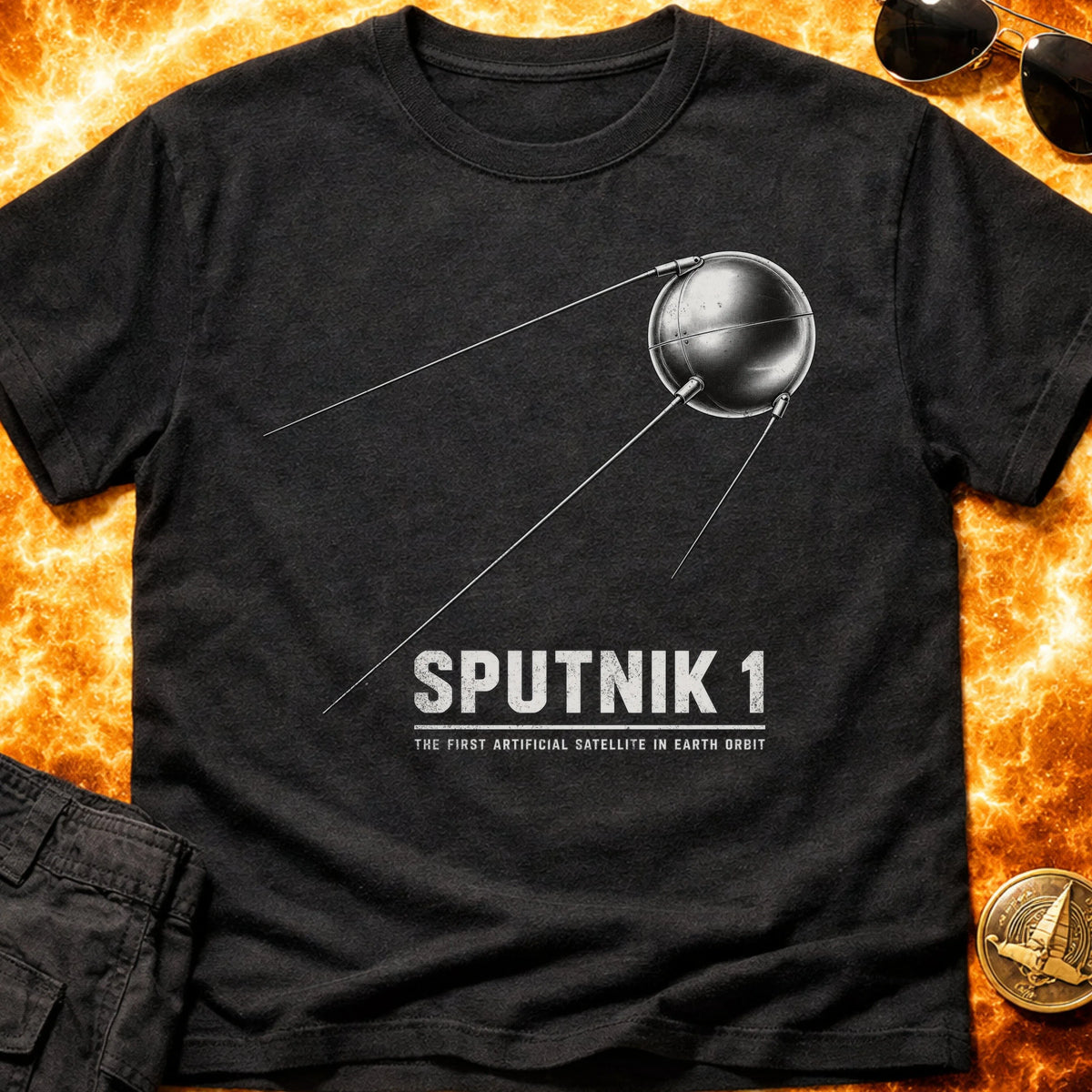 Sputnik 1 First Earth Orbit T-Shirt product image 3
