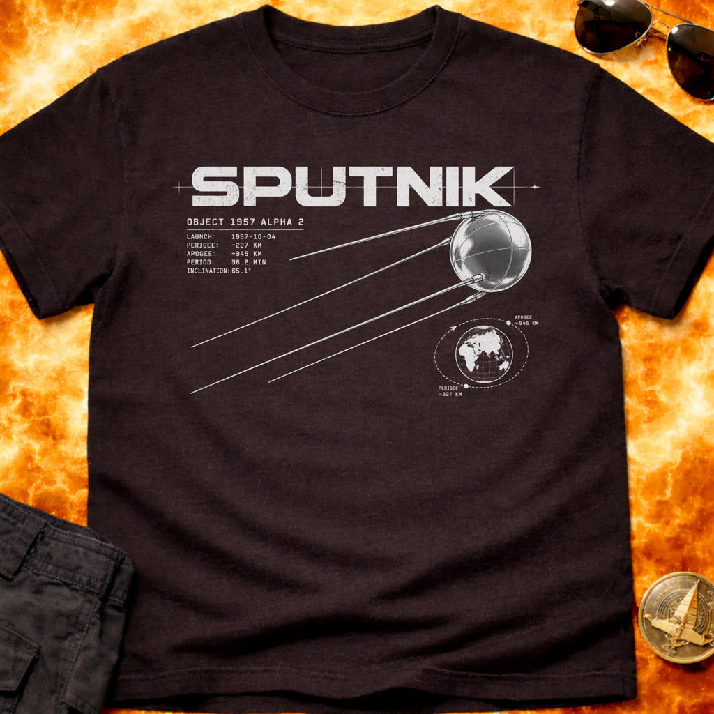 Sputnik 1 Flight Path T-Shirt product image 3