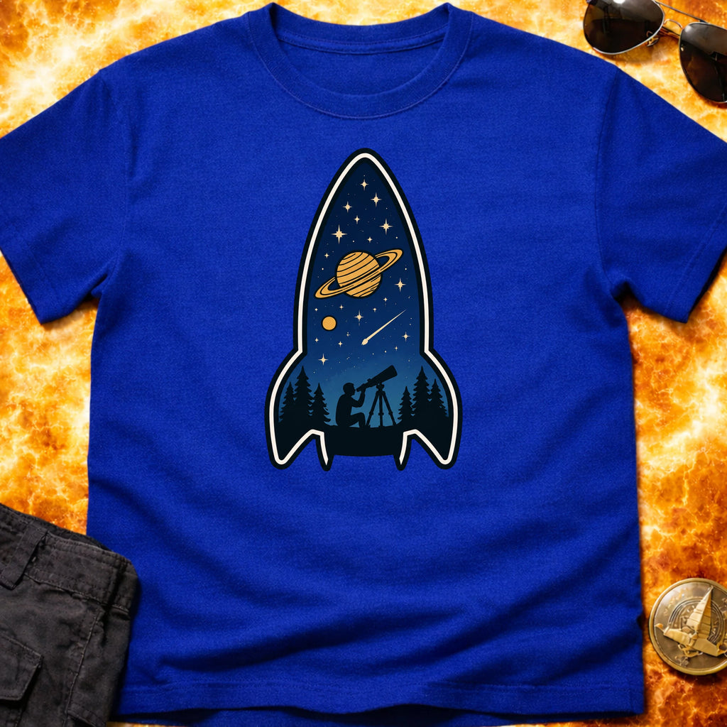 Stargaze Saturn rocket T-Shirt product image 3