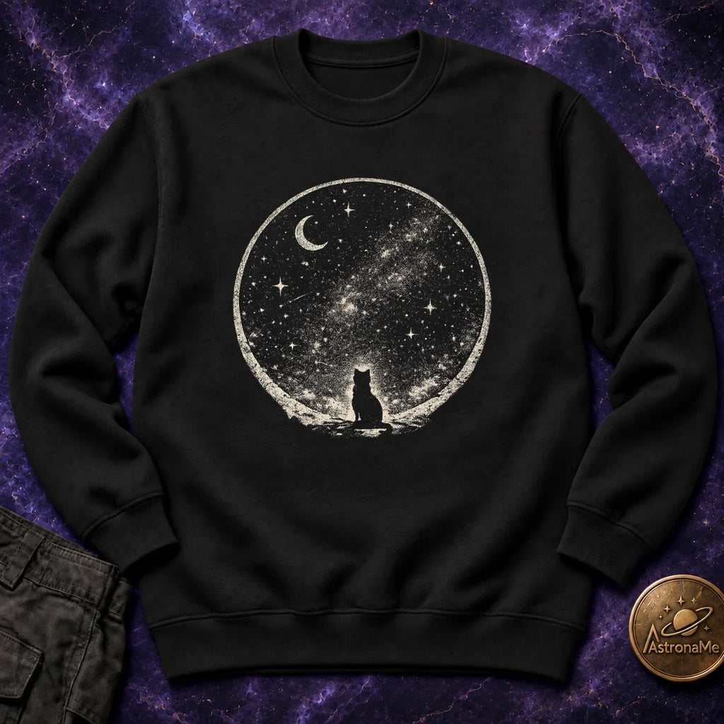Starry Sky Cat Crewneck Sweatshirt product image 3