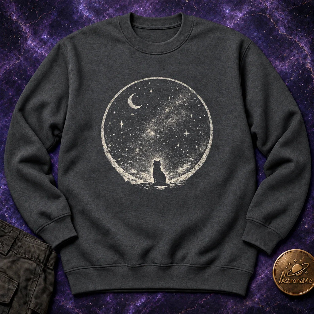 Starry Sky Cat Crewneck Sweatshirt product image 2