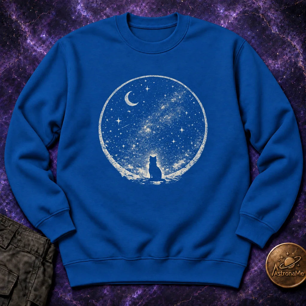 Starry Sky Cat Crewneck Sweatshirt product image 4