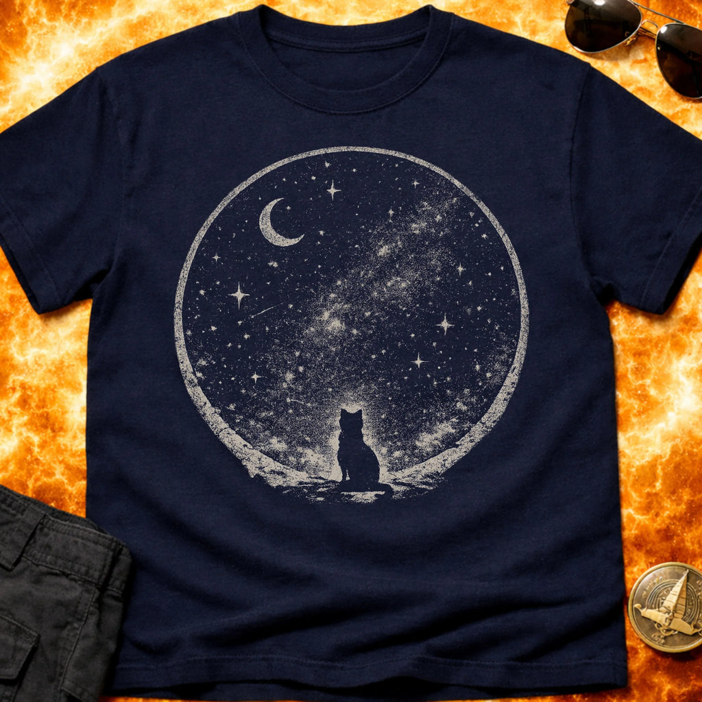 Starry Sky Cat T-Shirt product image 1