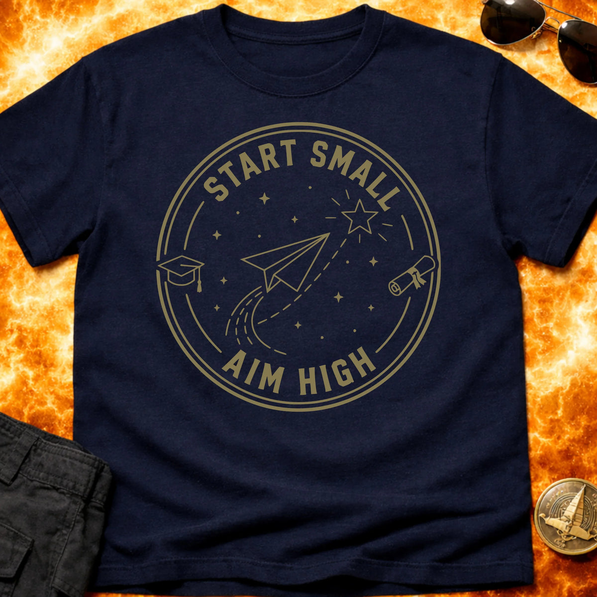Start Small Aim High T-Shirt product image 2