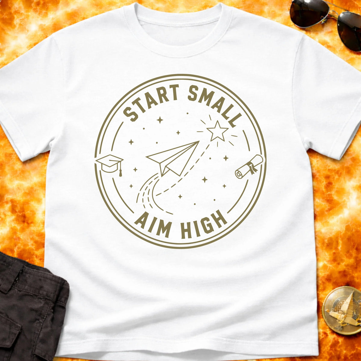 Start Small Aim High T-Shirt product image 3