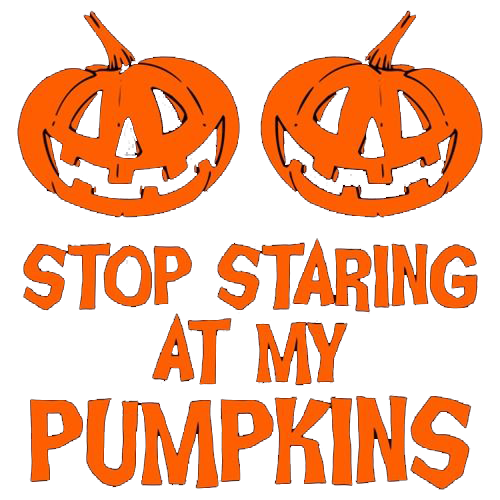 Stop Staring At My Pumpkins T-Shirt product image 2