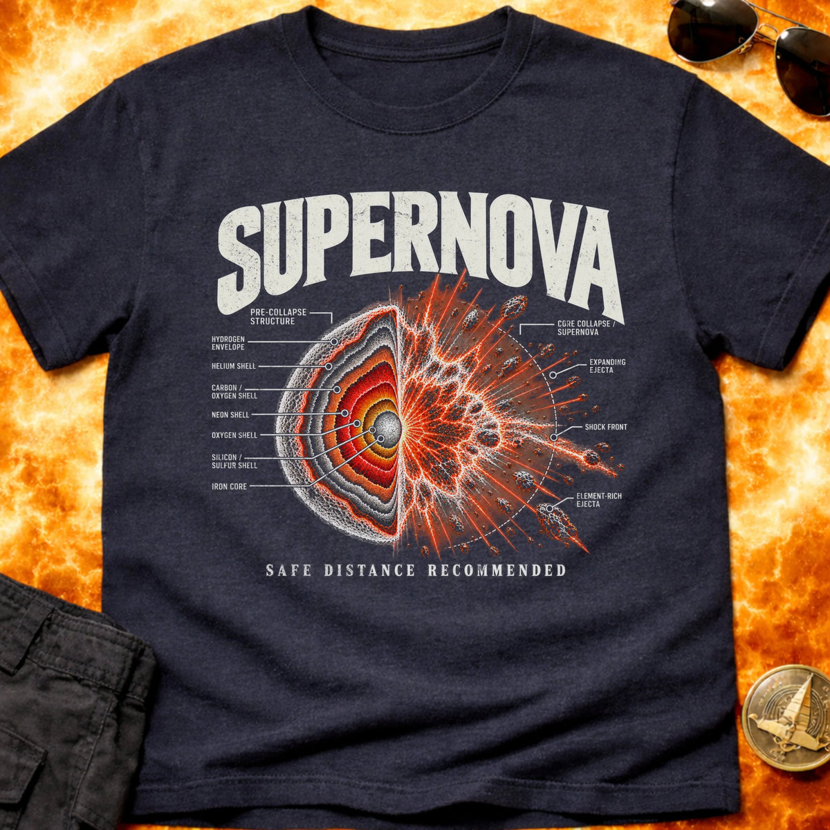 Super Nova Schematic T-Shirt product image 5
