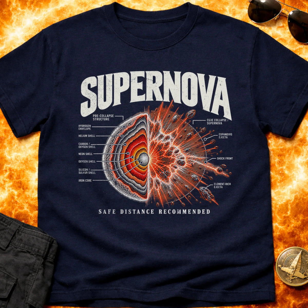 Super Nova Schematic T-Shirt product image 4