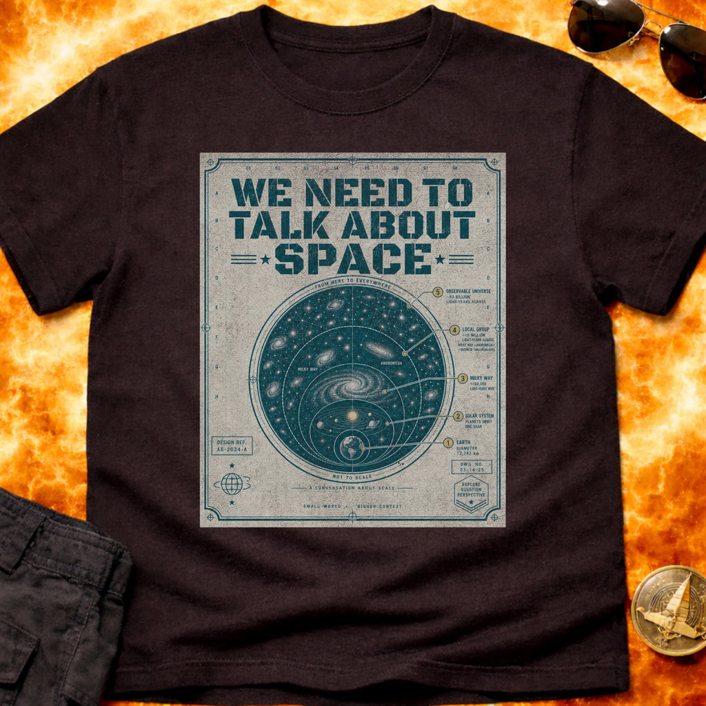 Talk About Space Schematic T-Shirt product image 1