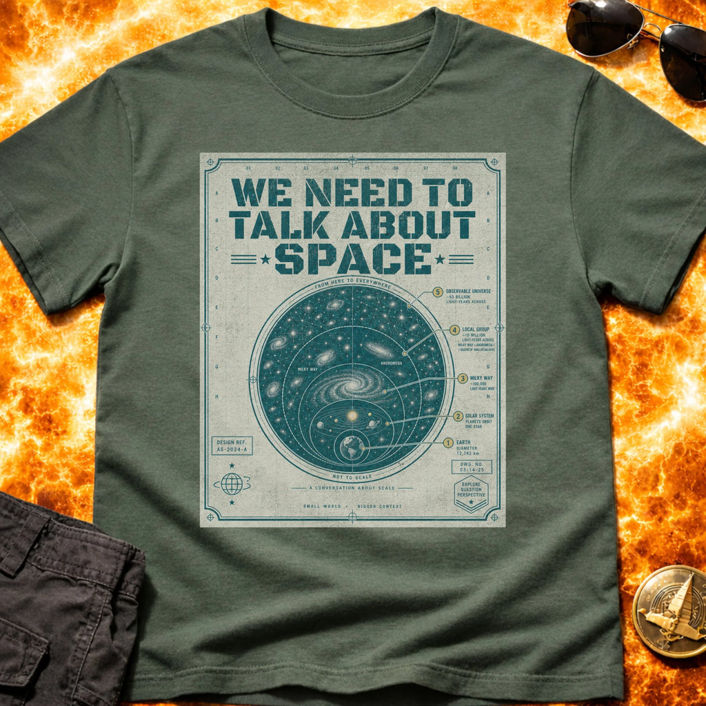 Talk About Space Schematic T-Shirt product image 6