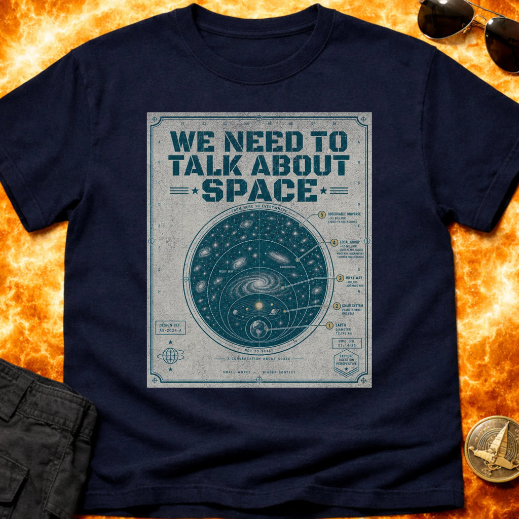 Talk About Space Schematic T-Shirt product image 3