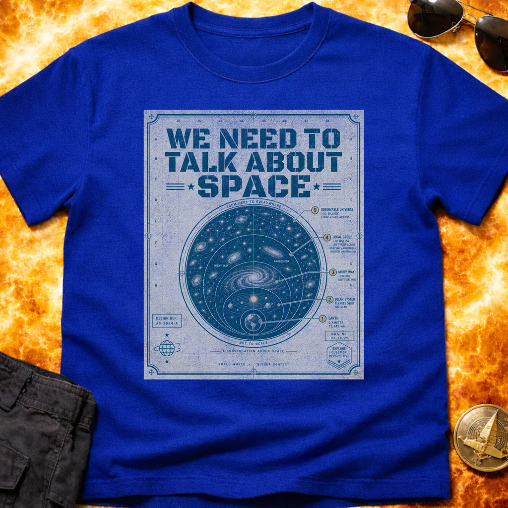 Talk About Space Schematic T-Shirt product image 5