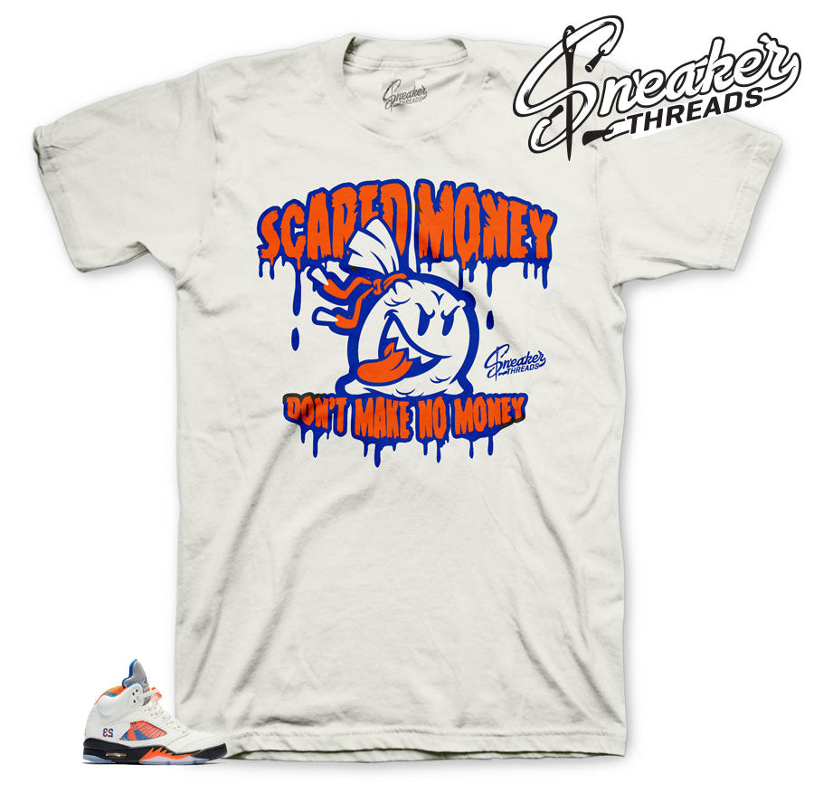 Retro 5 Barcelona Scared Money Shirt