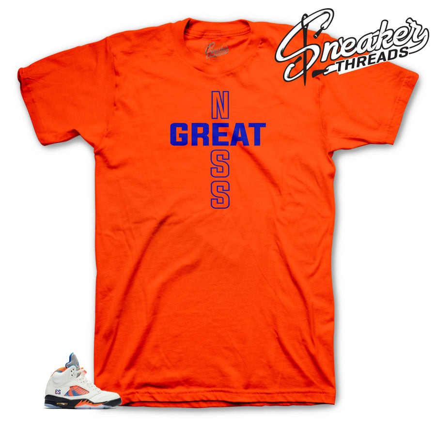 Retro 5 Barcelona Greatness Cross Shirt