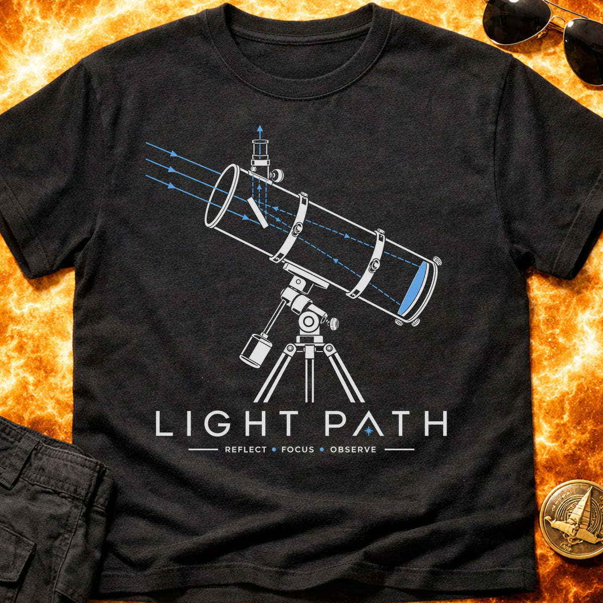 Telescope Light Path T-Shirt product image 1