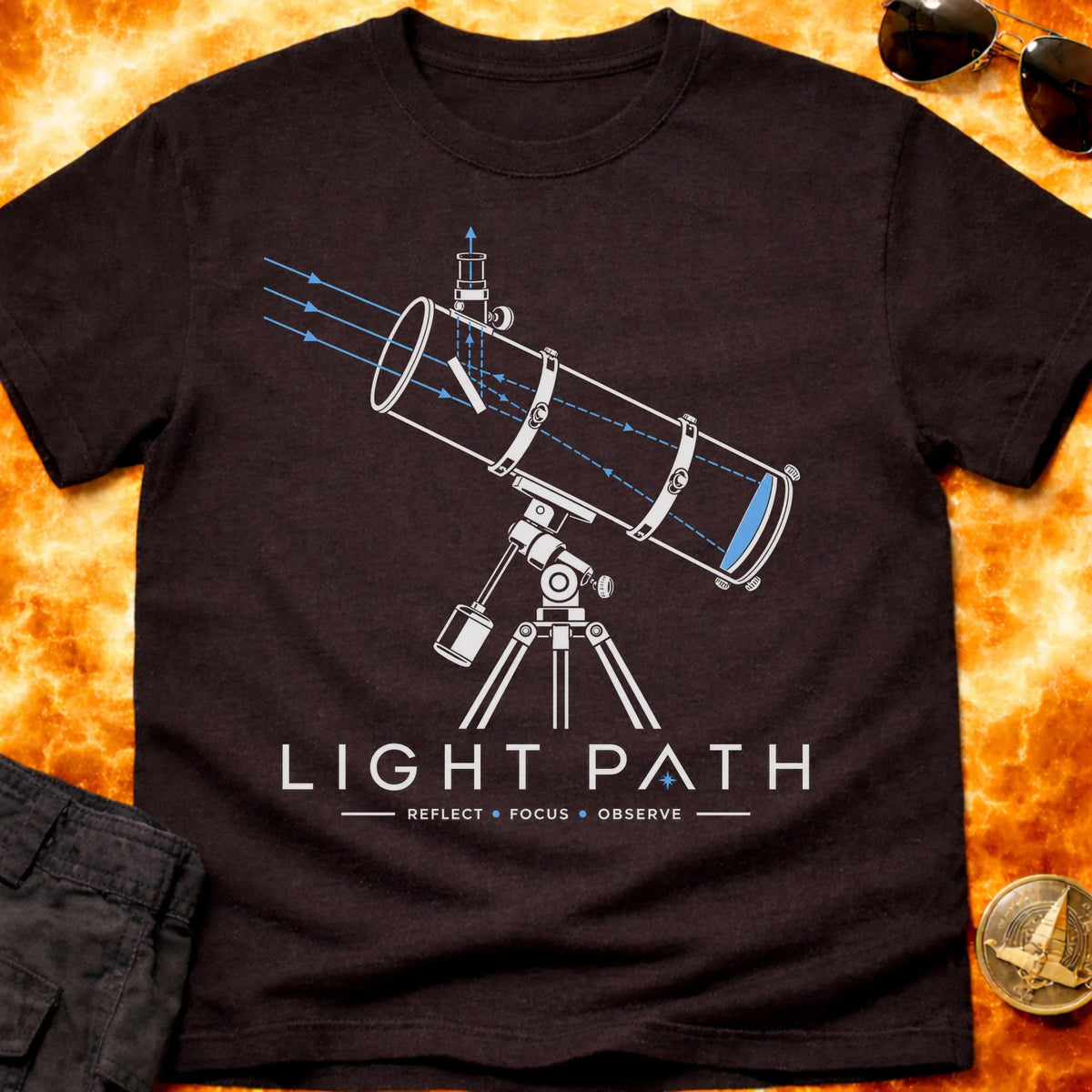 Telescope Light Path T-Shirt product image 3