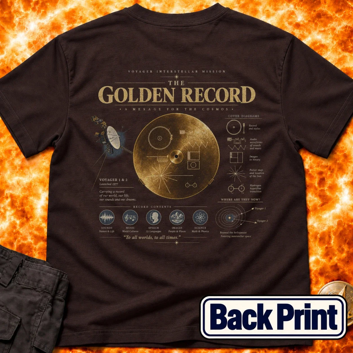 The Golden Record Back Print T-Shirt product image 1