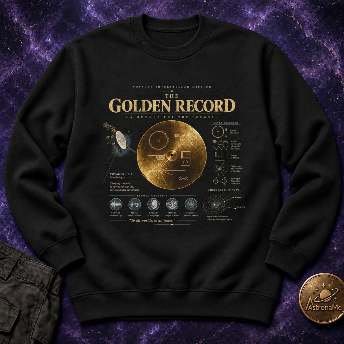 The Golden Record Crewneck Sweatshirt product image 1