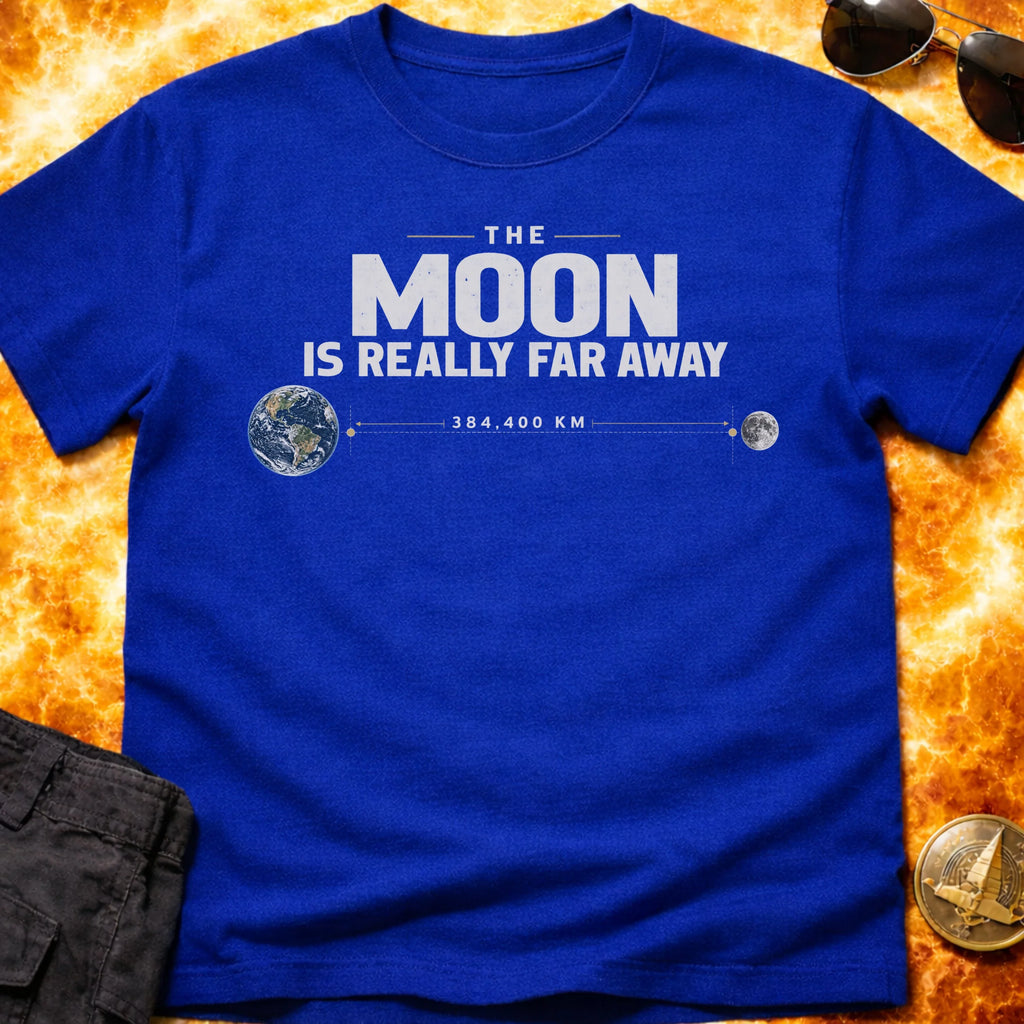The Moon Is Really Far Away T-Shirt product image 1