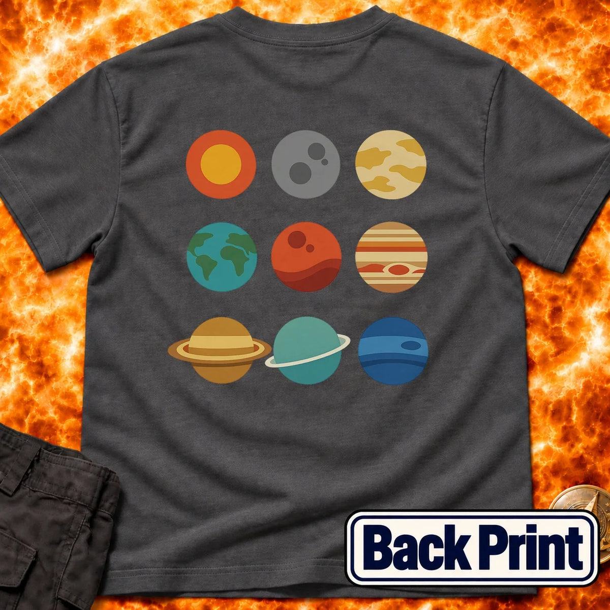 The Planets Back Print T-Shirt product image 6