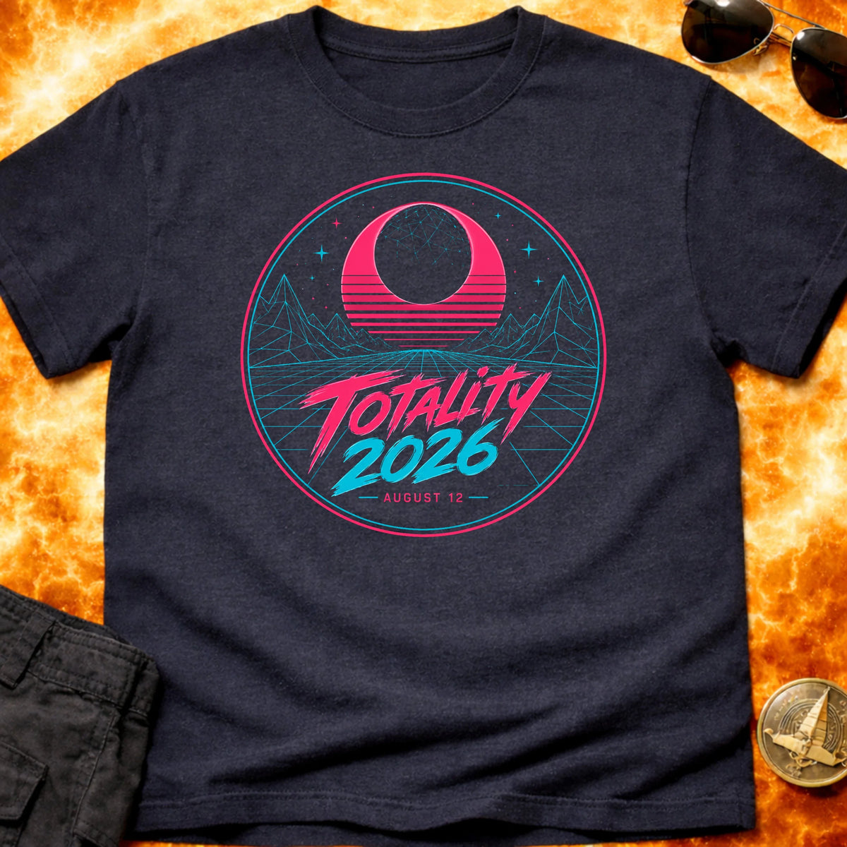 Totality 2026 Eclipse Neon T-Shirt product image 4