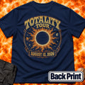 Totality Tour Eclipse 2026 Back Print T-Shirt product image 1