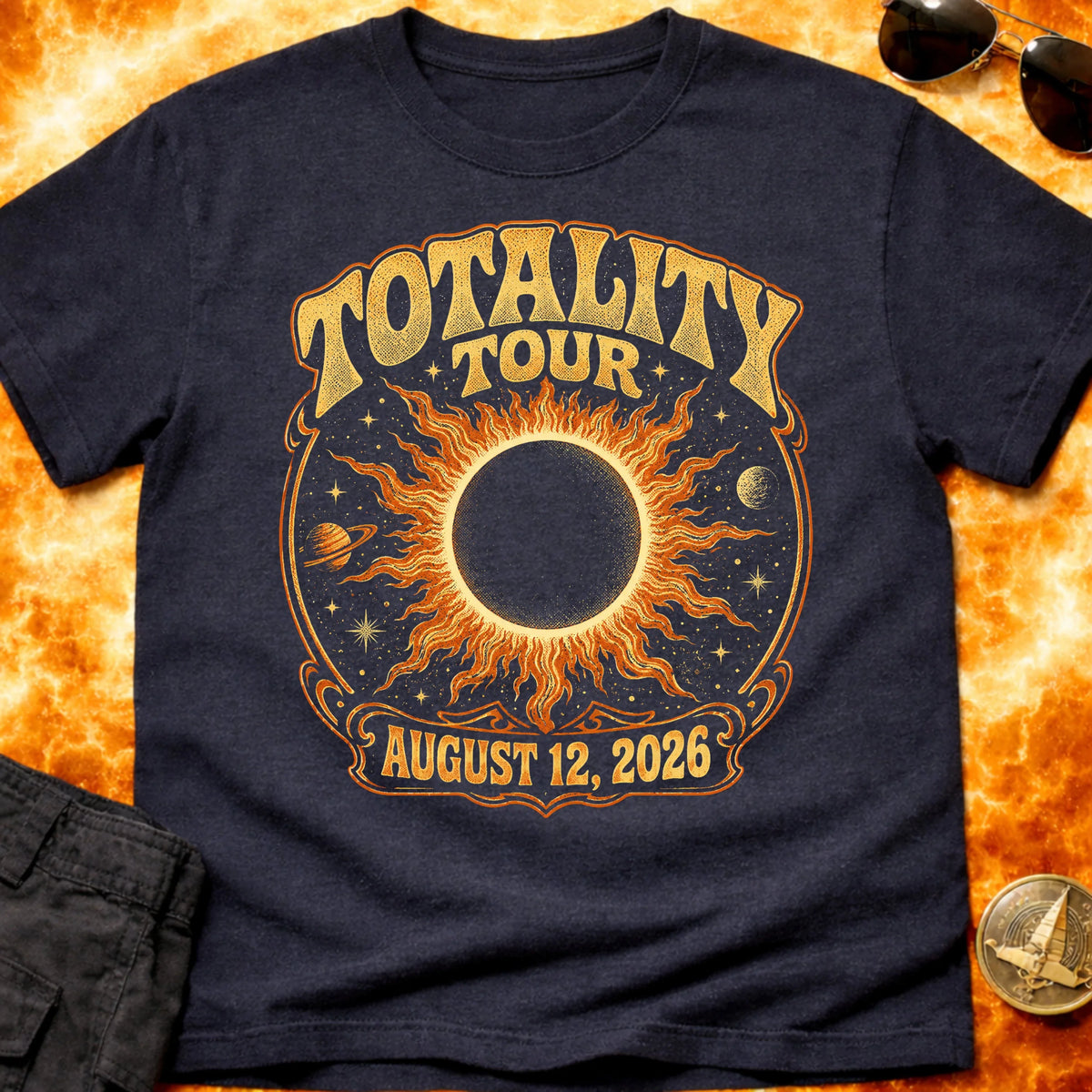 Totality Tour Eclipse 2026 T-Shirt product image 5