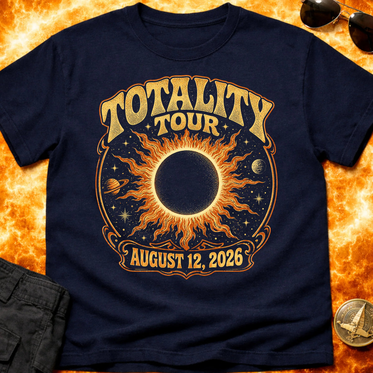Totality Tour Eclipse 2026 T-Shirt product image 2