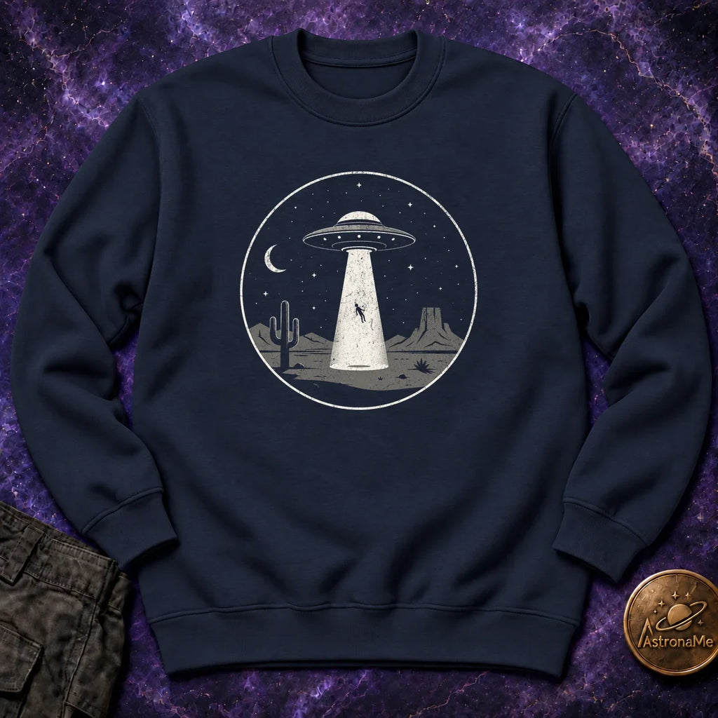 UFO Abduction Minimal Crewneck Sweatshirt product image 1