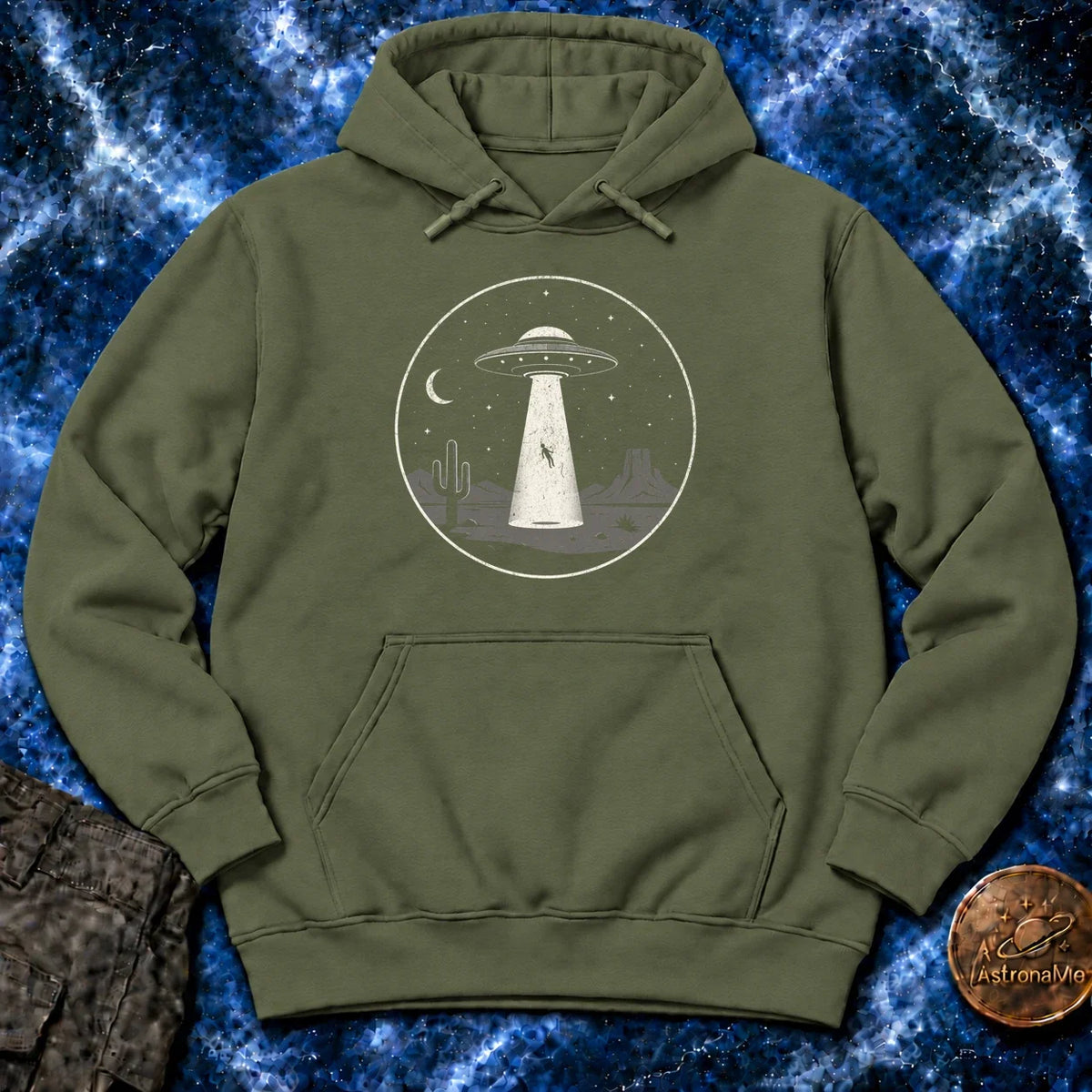 UFO Abduction Minimal Hoodie product image 1